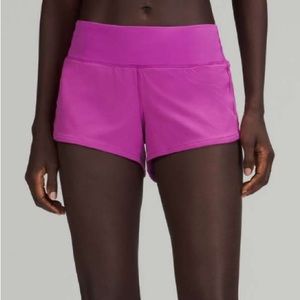 Vivid Plum Lululemon speed up low-rise 2.5” shorts